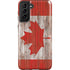 Canadian Flag Dark Wood Galaxy S21 Plus 5G Pro Case